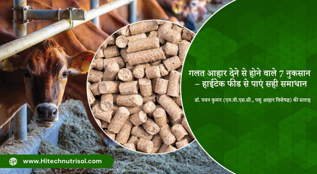 गलत आहार देने से होने वाले 7 नुकसान – हाईटेक फीड से पाएं सही समाधान