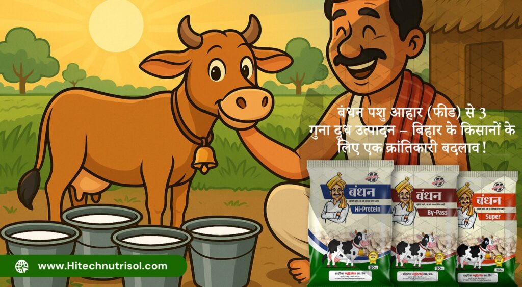बंधन पशु आहार (फीड) से 3 गुना दूध उत्पादन – बिहार के किसानों के लिए एक क्रांतिकारी बदलाव!