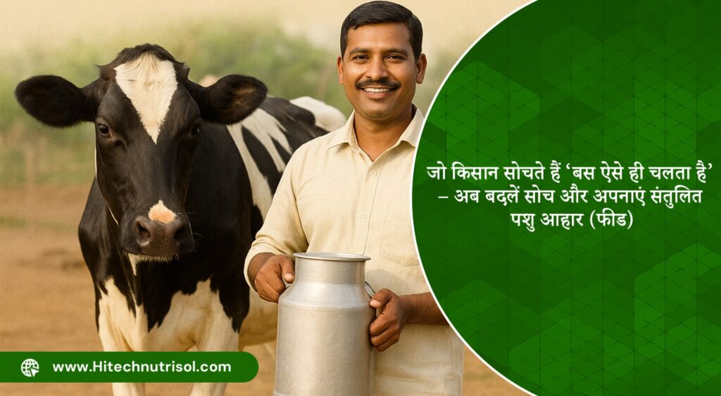 जो किसान सोचते हैं ‘बस ऐसे ही चलता है’ – अब बदलें सोच और अपनाएं संतुलित पशु आहार (फीड)