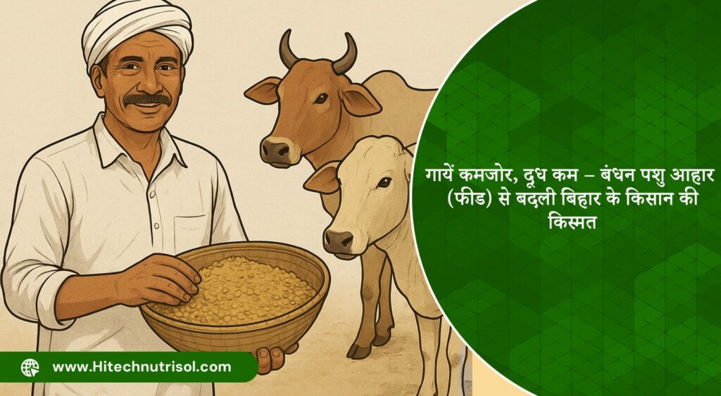 गायें कमजोर, दूध कम – बंधन पशु आहार (फीड) से बदली बिहार के किसान की किस्मत