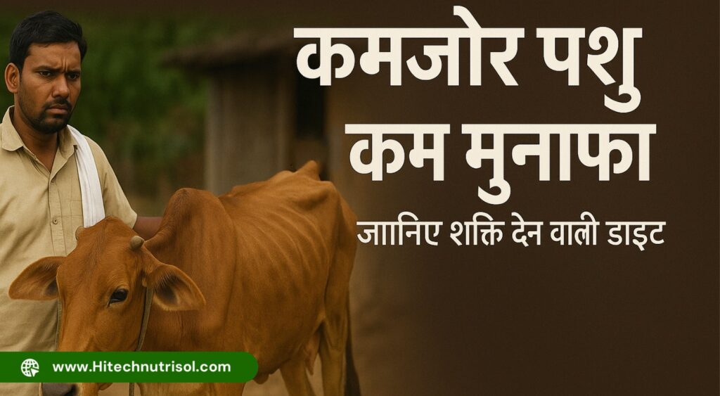 कमज़ोर पशु = कम मुनाफा: जानिए शक्ति देने वाली डाइट